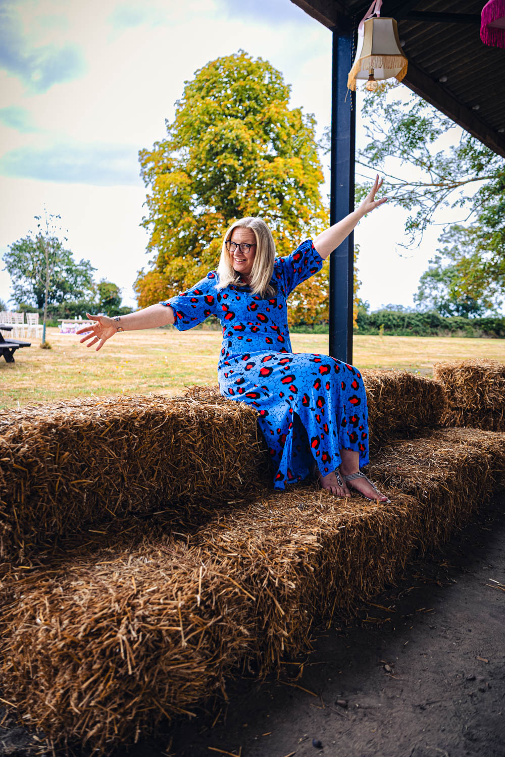 Deb Reed Celebrant Essex Colchester hugging Gary and Annette at their wedding.